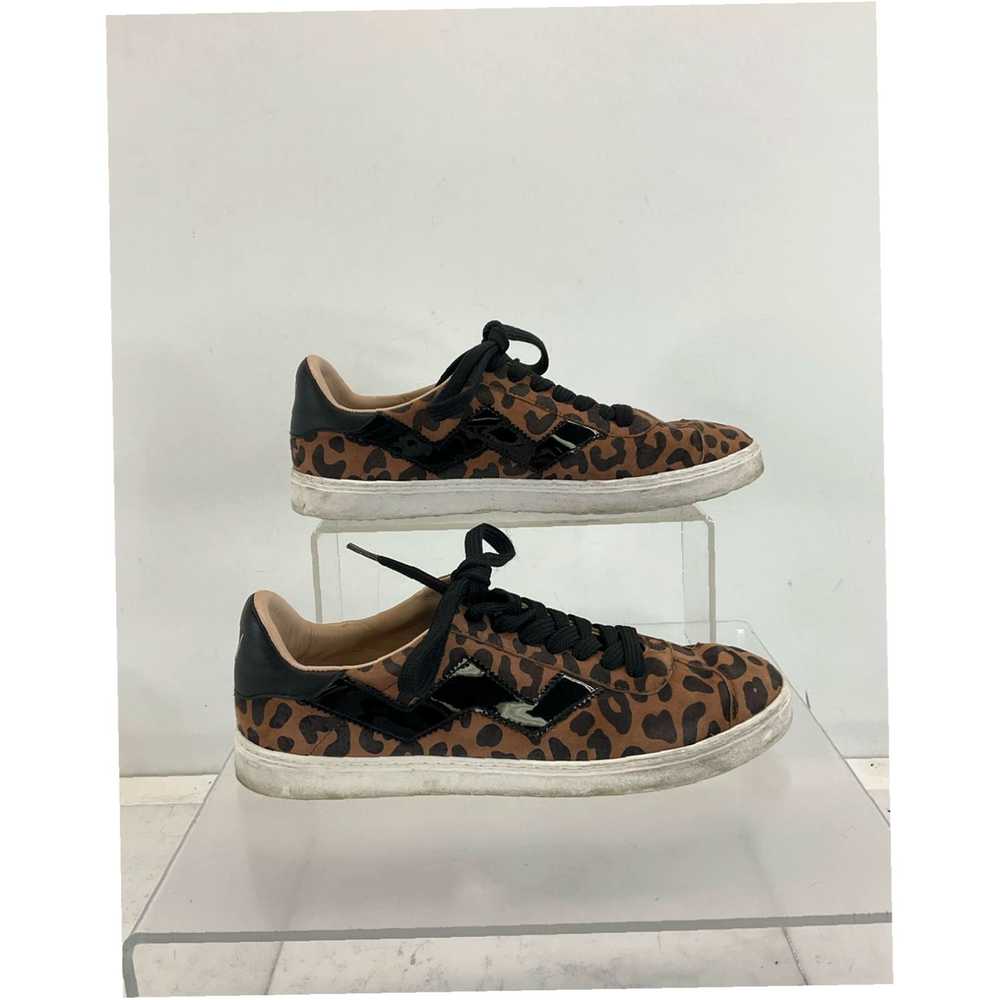 Stuart Weitzman Brown and Black Leopard Print Sue… - image 3