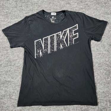 Nike NIKE T-Shirt Men's L Black Short Sleeve Crew… - image 1