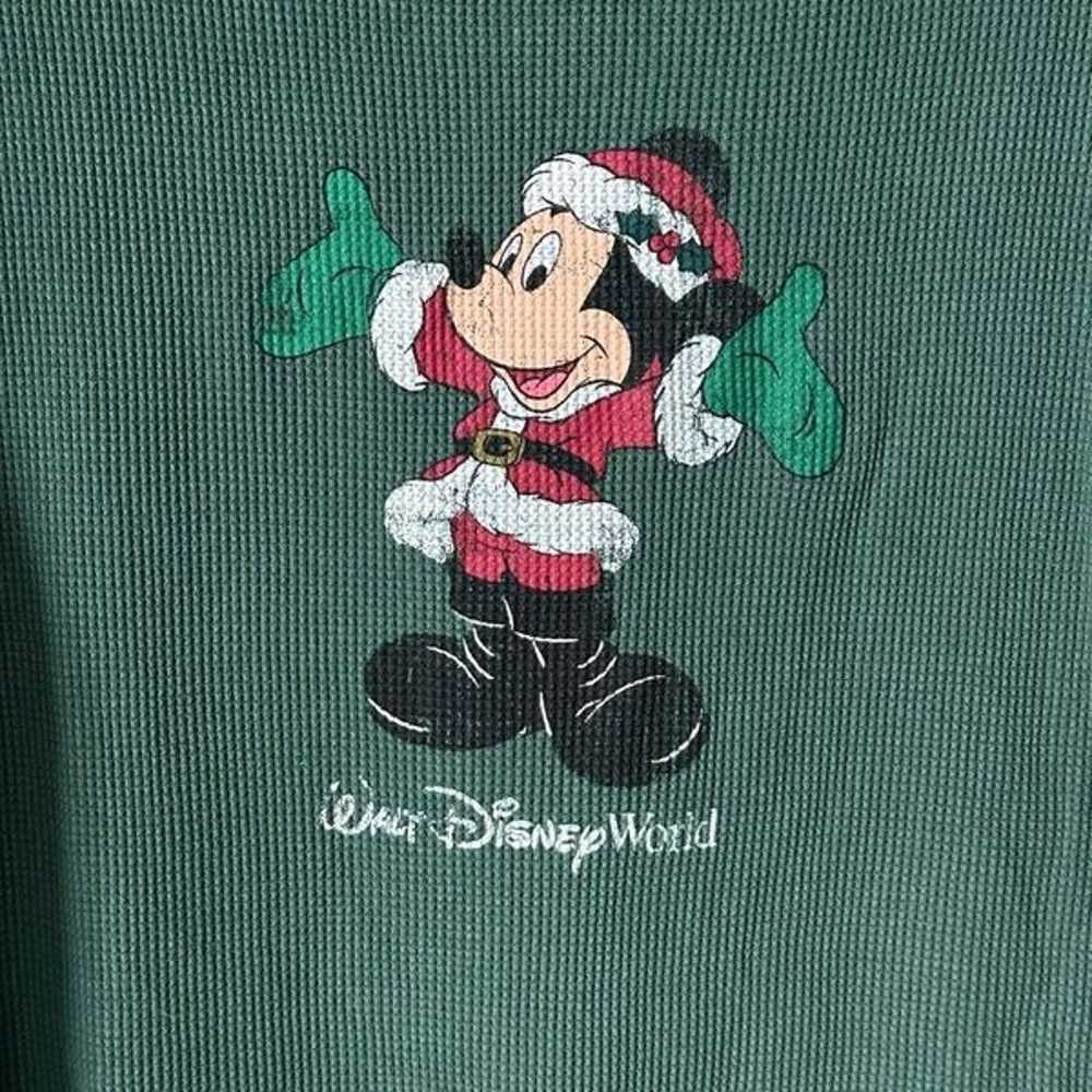 Walt Disney World Mickey Mouse Santa Thermal LS S… - image 2