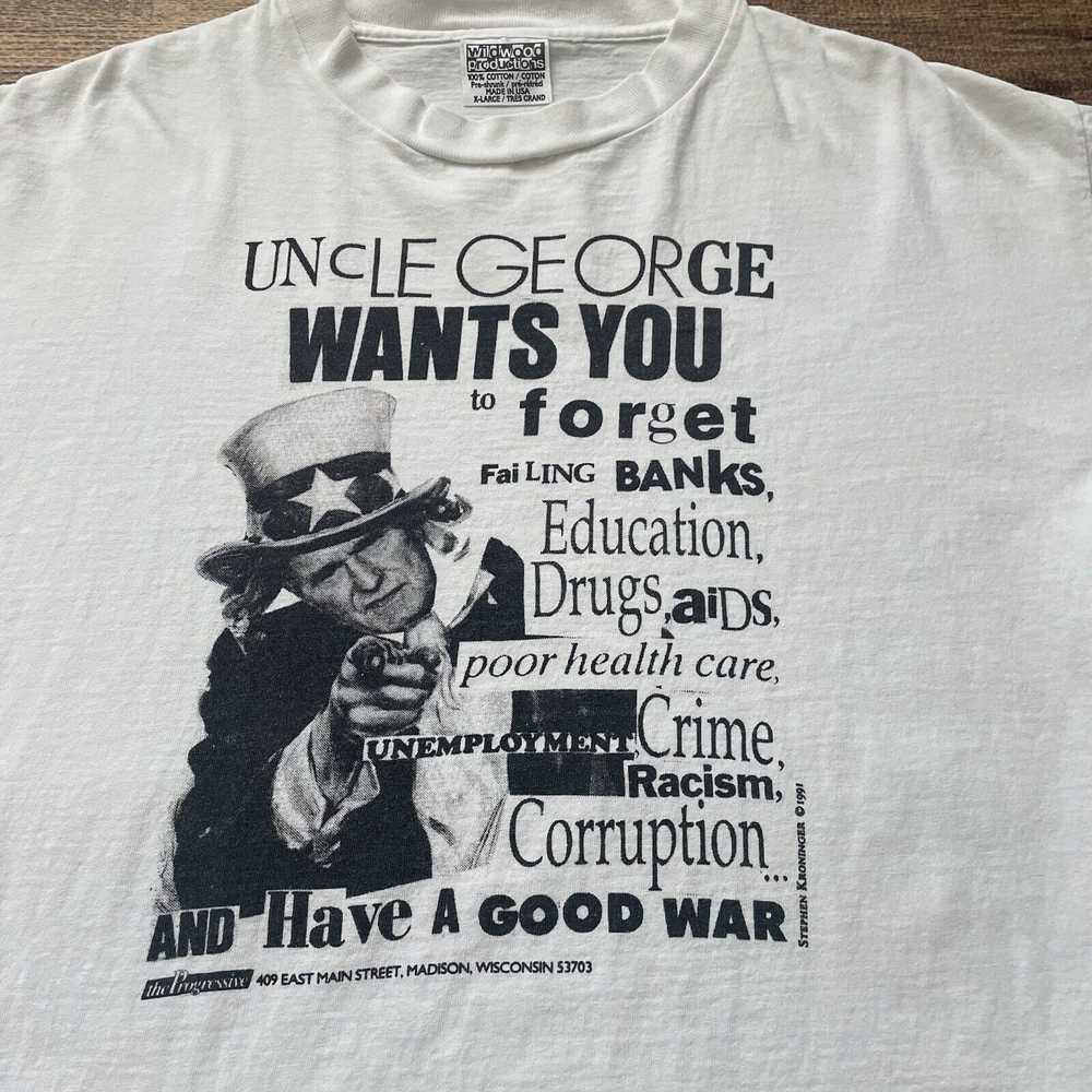 Vintage Vintage George Bush Political T-Shirt Siz… - image 3