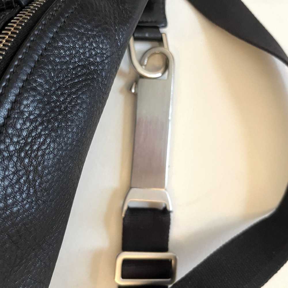 Rick Owens Rick Owens Black Leather Bum Bag - image 3