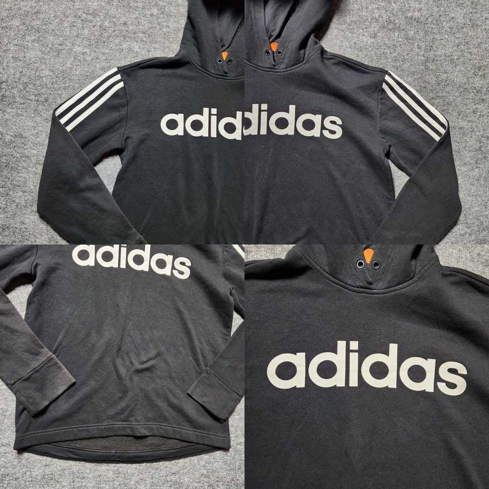 Adidas ADIDAS Hoodie Sweatshirt Women's M Black S… - image 4