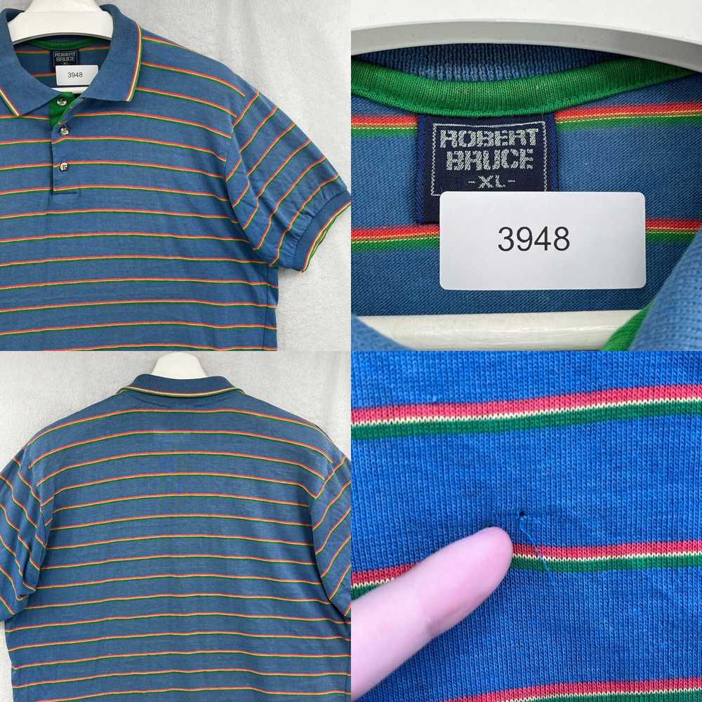 Vintage Vintage ROBERT BRUCE Polo GOLF SHIRT Men'… - image 4