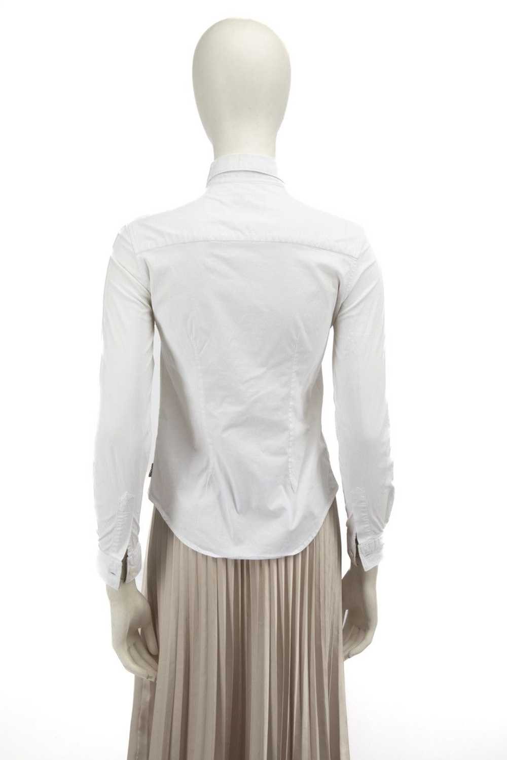 Burberry White Long Sleeve Fitted Shirt - image 3