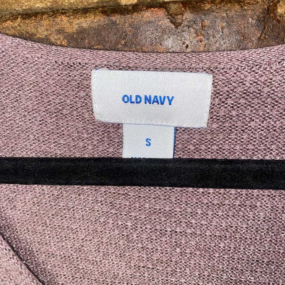 Old Navy Old Navy Mauve Pullover Knit V-Neck Swea… - image 3