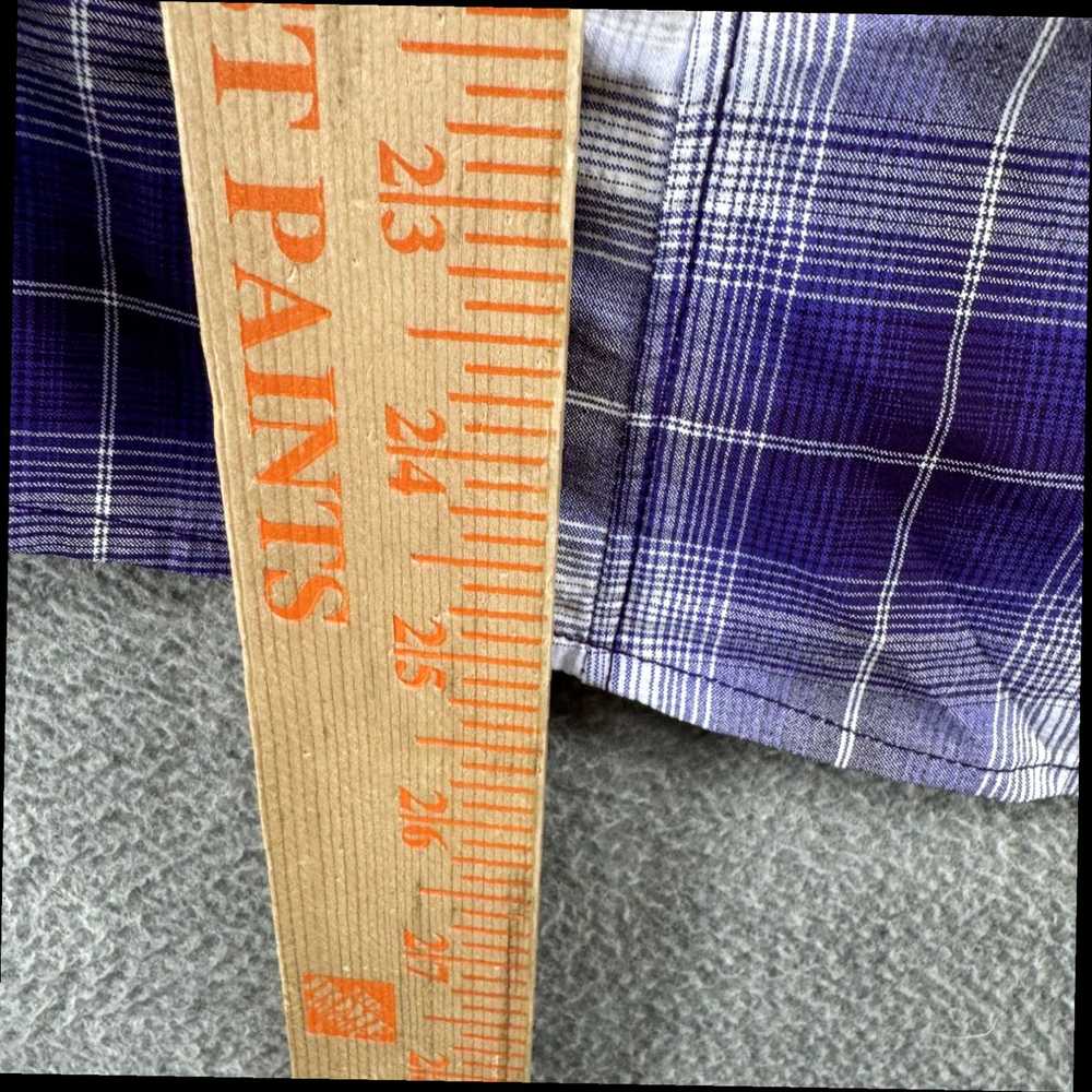 Vintage duluth trading womens size m purple plaid… - image 4