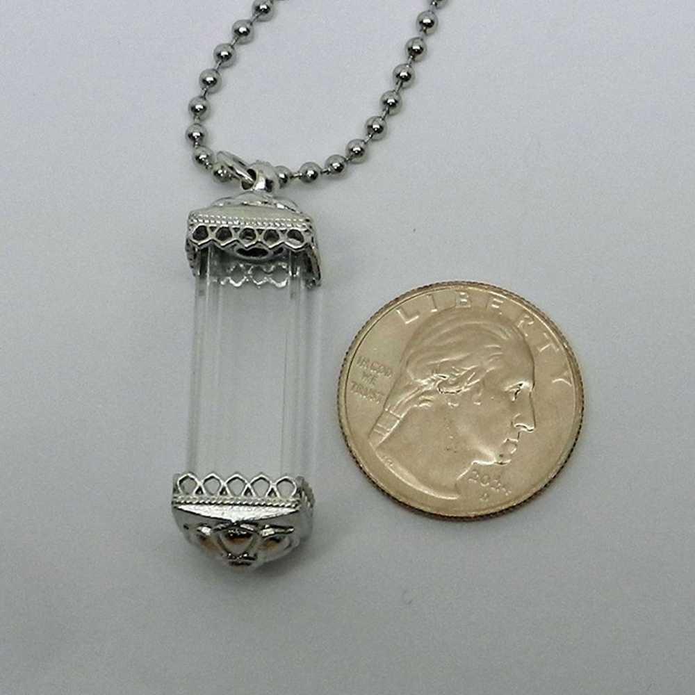 Cremation Urn Necklace Ashes Holder Clear Vessel … - image 10