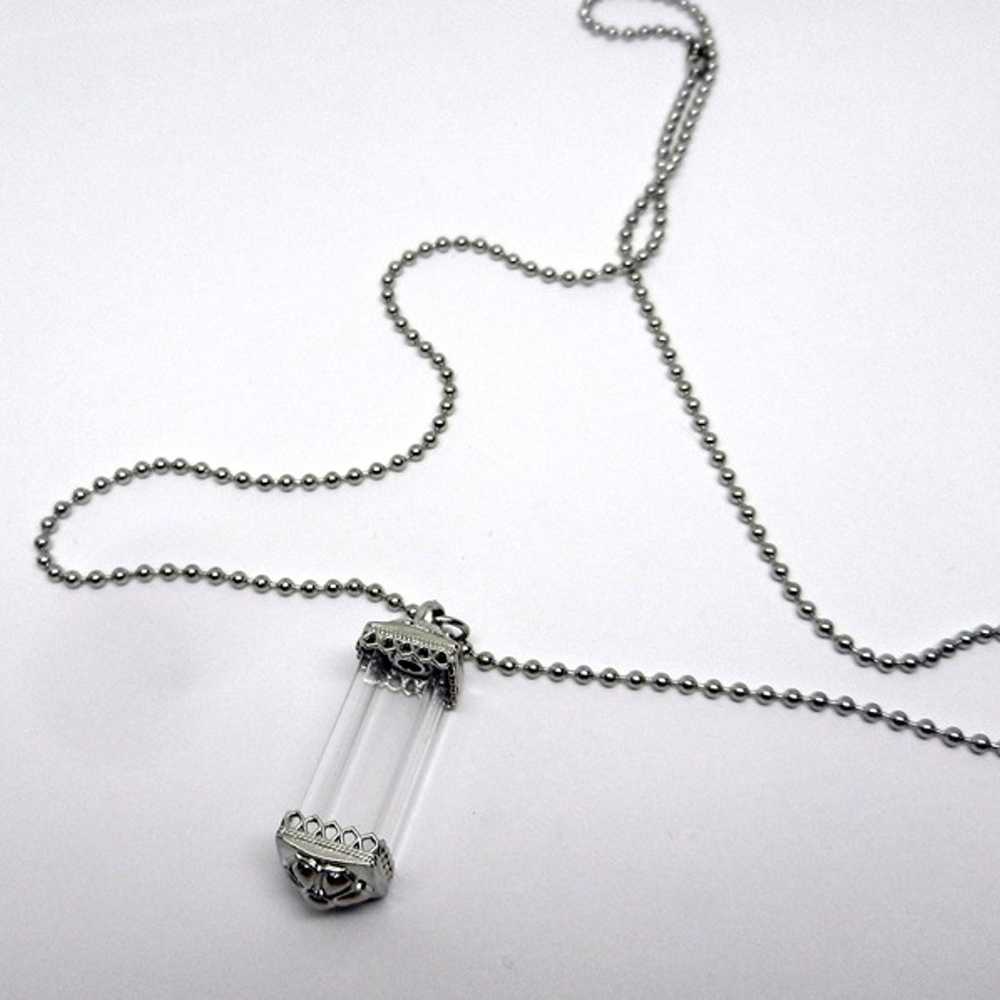 Cremation Urn Necklace Ashes Holder Clear Vessel … - image 5