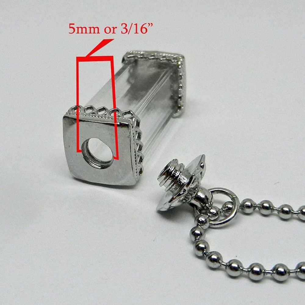 Cremation Urn Necklace Ashes Holder Clear Vessel … - image 9