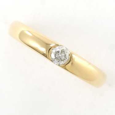 Other Other K18 Yellow Gold Diamond Ring 6 Metal R