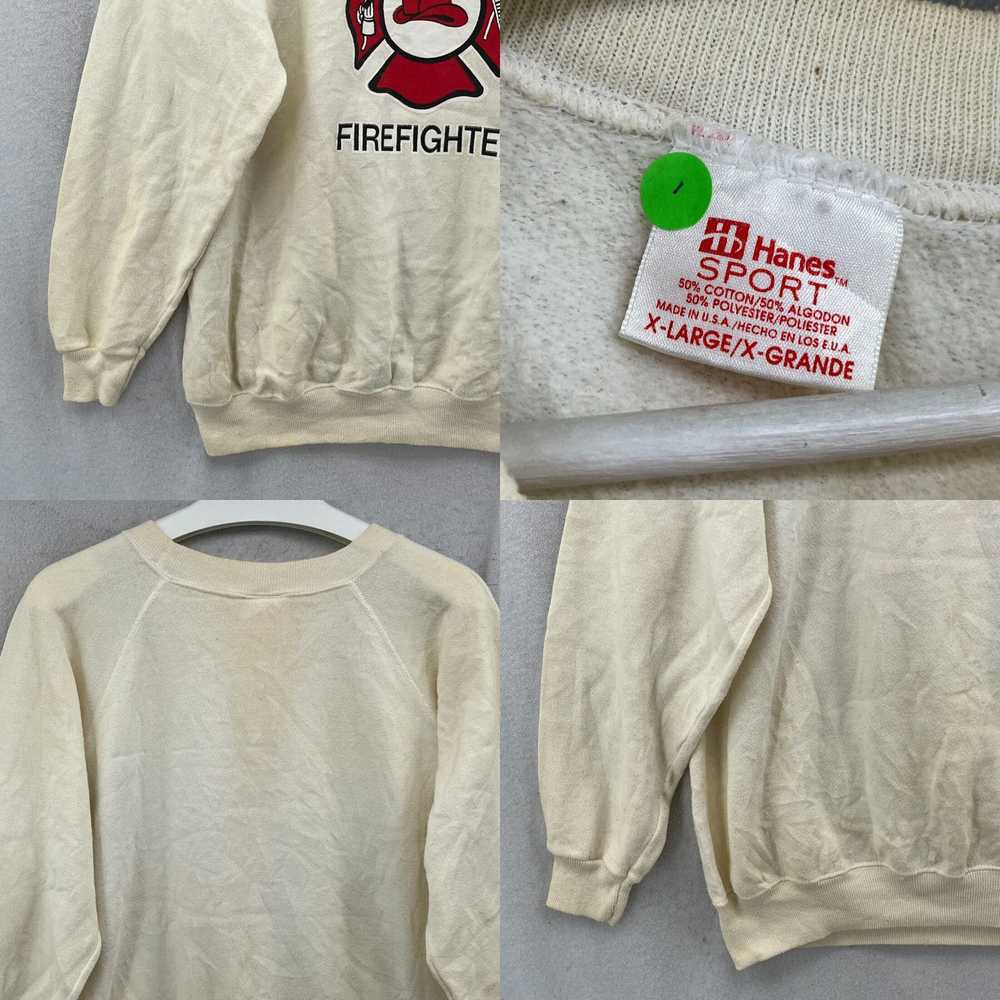 Hanes Vtg 90s Hanes Sport Crewneck Sweatshirt Siz… - image 4