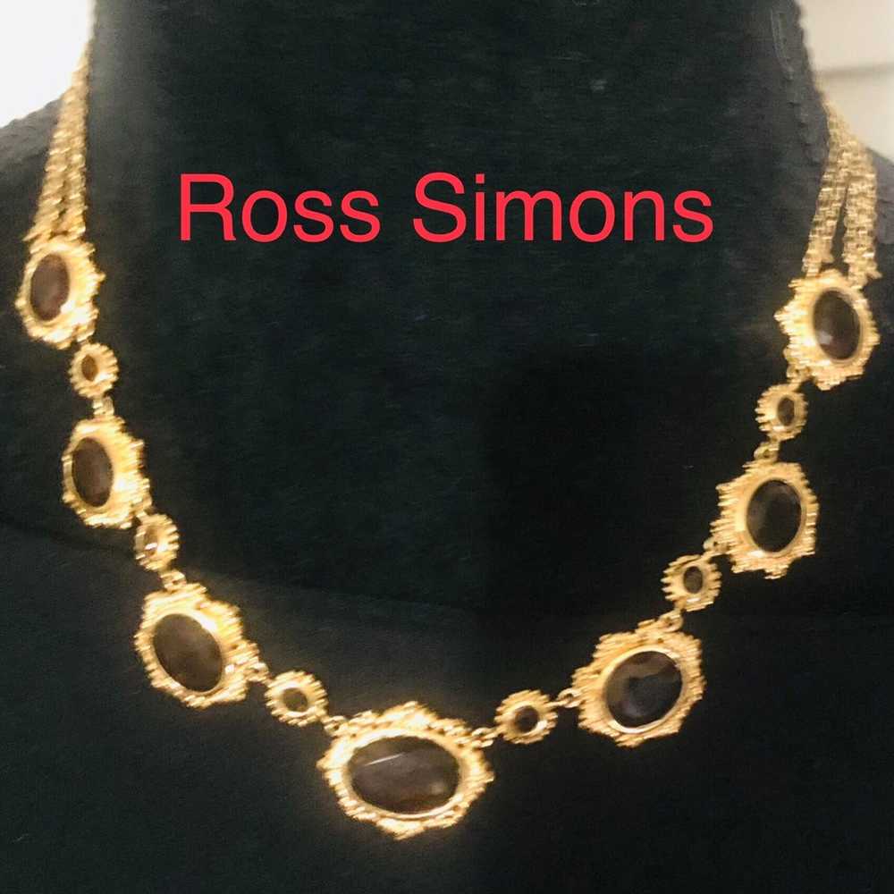 Victorian Style Ross-Simons Topaz Gold Tone over … - image 1