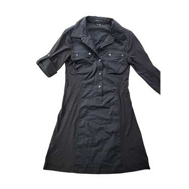 Theory Theory Women S Black Tunic Shirt Dress Col… - image 1