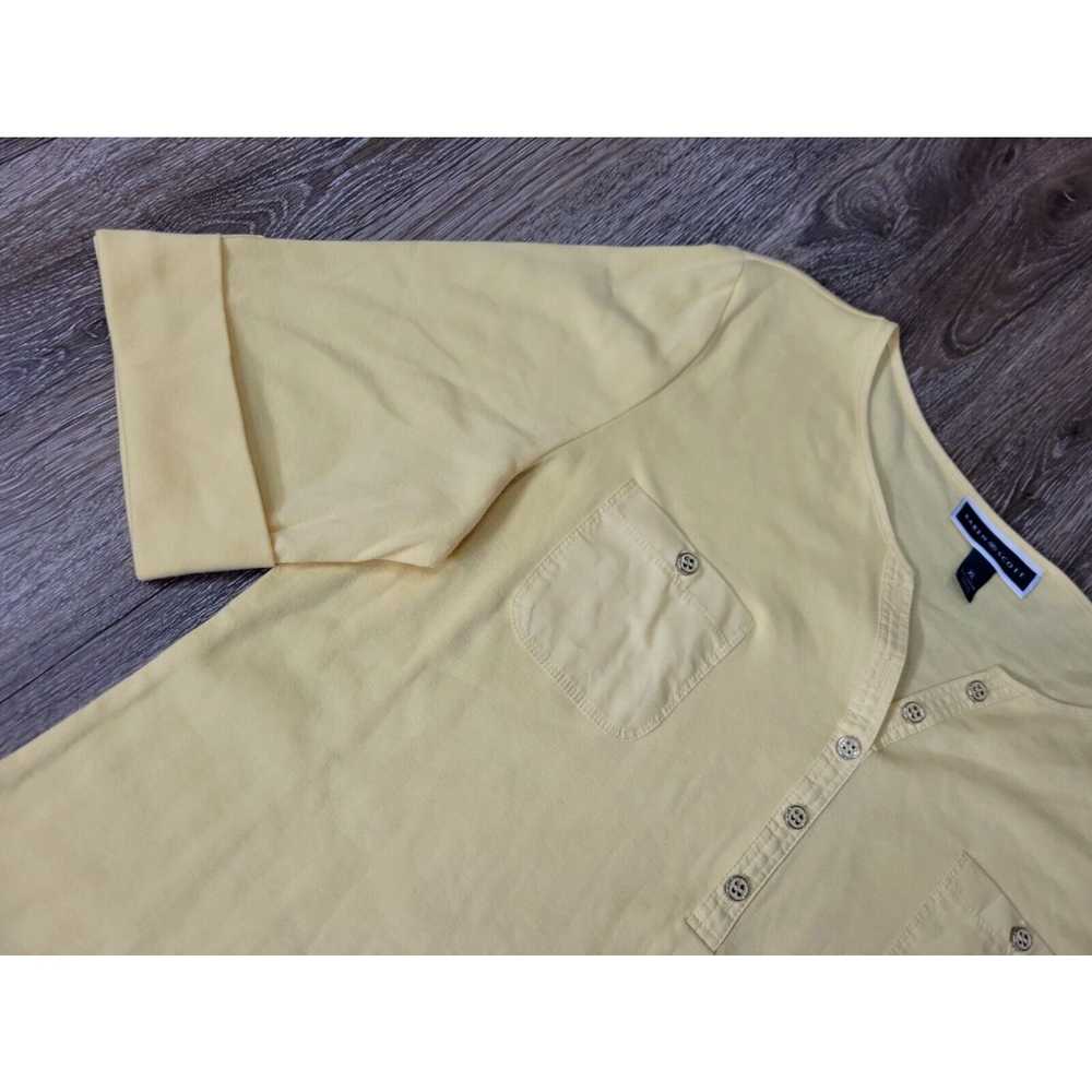 Vintage NEW Karen Scott Women's XL Yellow Henley … - image 2