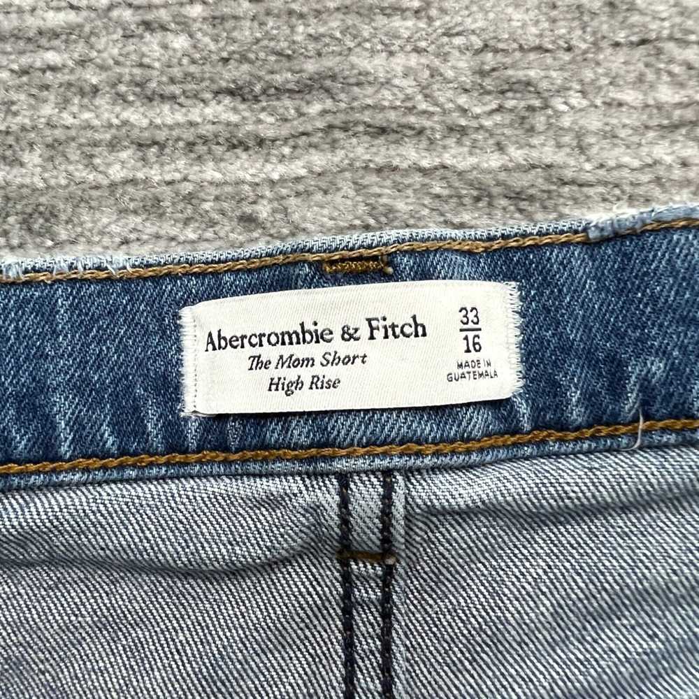 Abercrombie & Fitch High Rise Blue Denim Mom Shor… - image 3