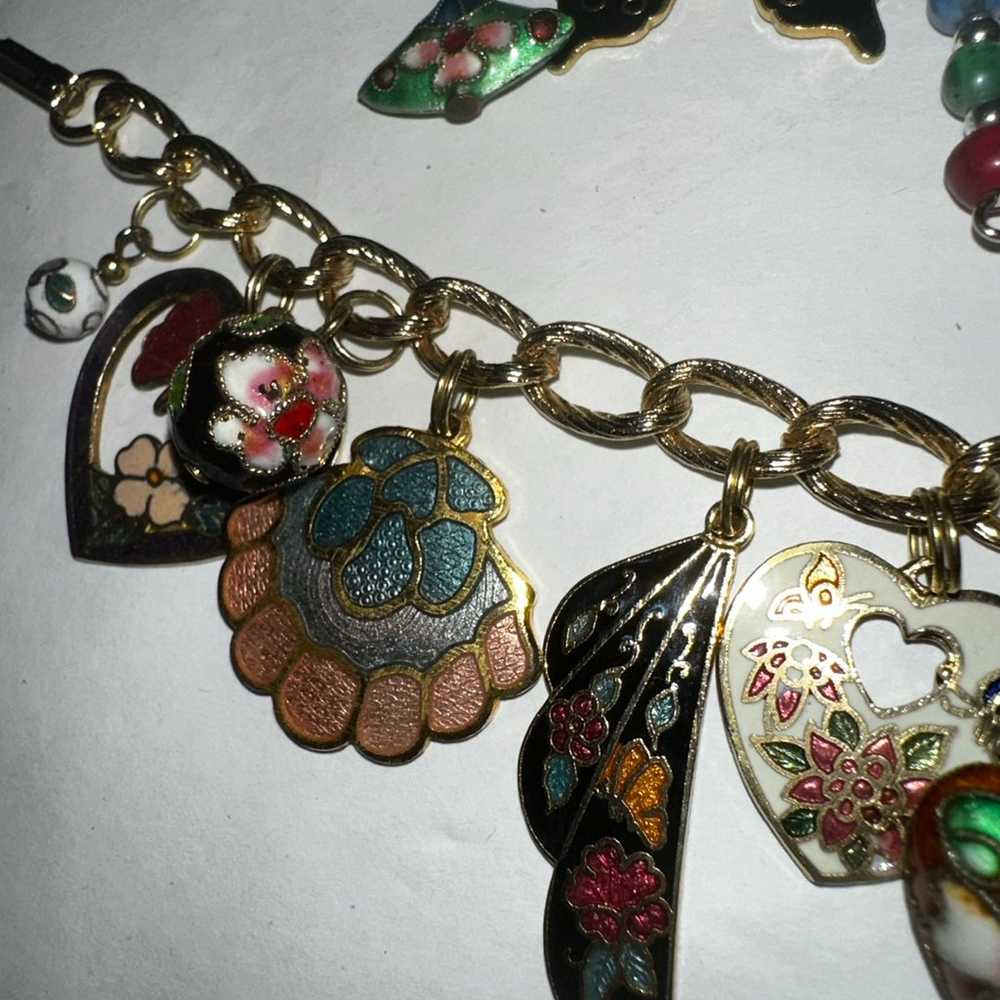 Beautiful Handmade OOAK charm bracelets, Gold Ton… - image 6