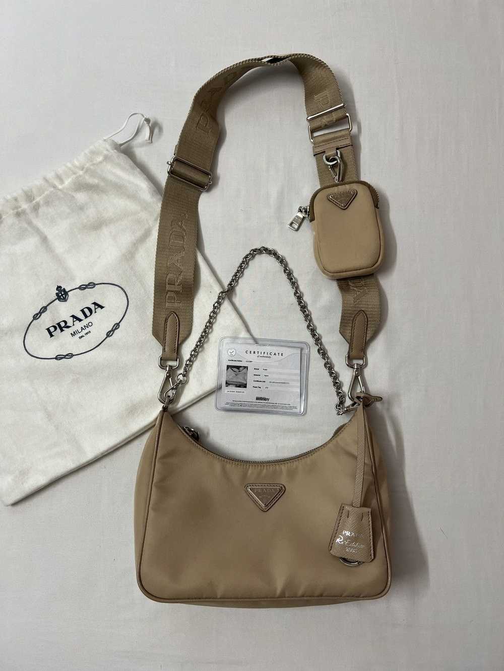 Prada Prada Reedition Re-edition 2005 Nylon Tan S… - image 2