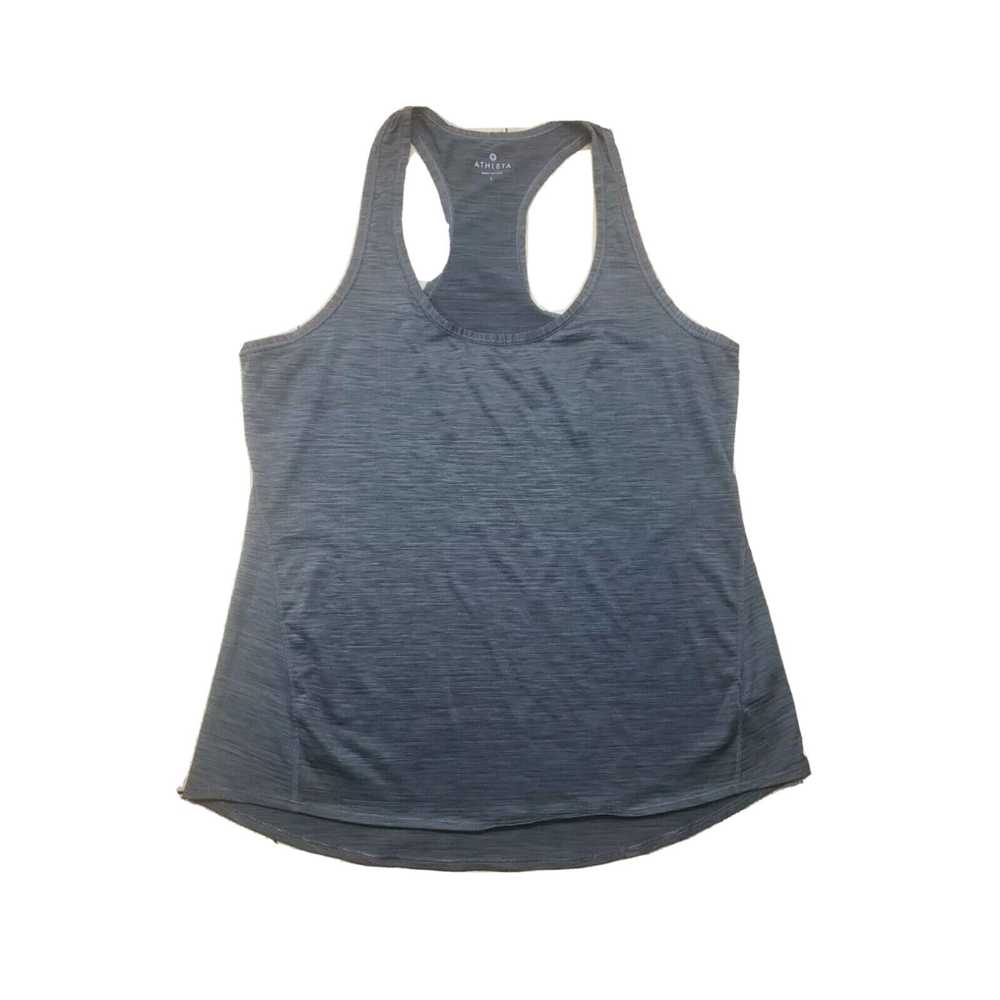 Athleta Athleta Gray Striped Tank Top L Large Yog… - image 1