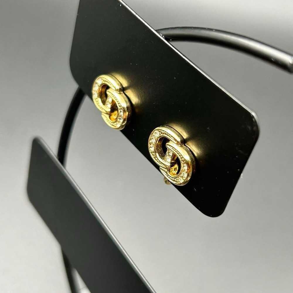 Excellent condition Dior earrings with CD logo an… - image 3