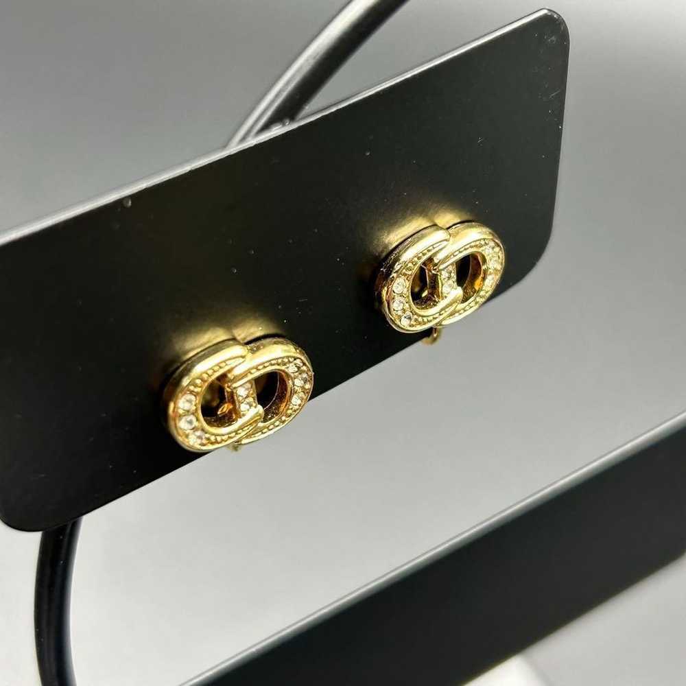 Excellent condition Dior earrings with CD logo an… - image 4