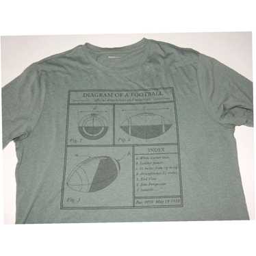 Banana Republic Football Diagram Printed Relaxed … - image 1