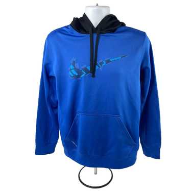 Nike Small Adult Blue Black Thermafit Swoosh Pull… - image 1