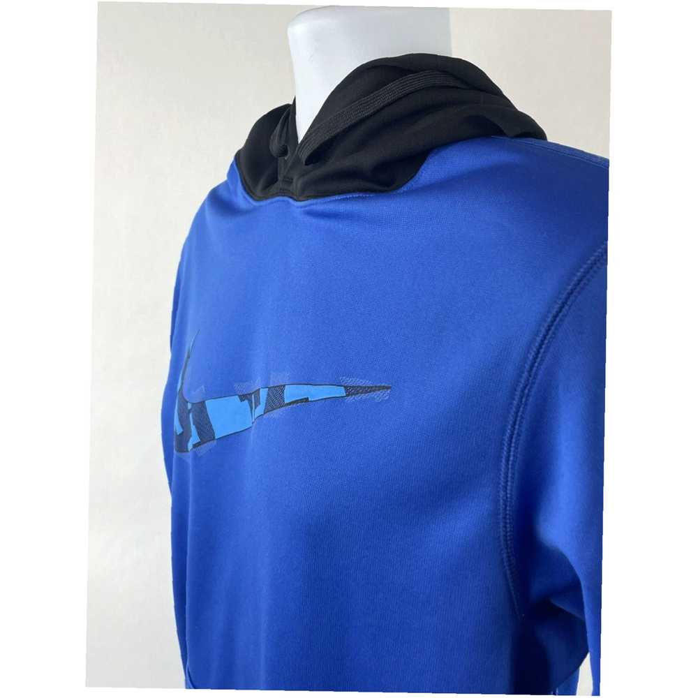 Nike Small Adult Blue Black Thermafit Swoosh Pull… - image 5