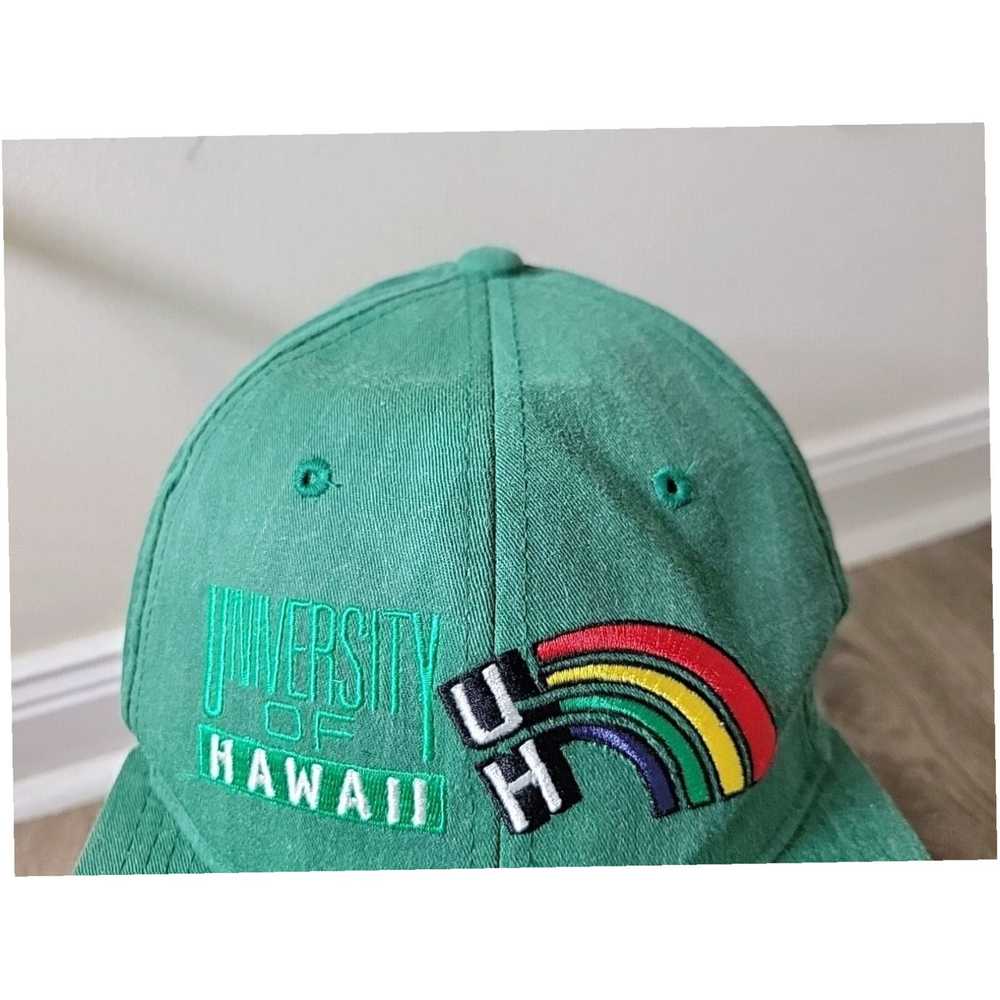 Rainbow Vintage Men's OS Green College Snapback F… - image 3