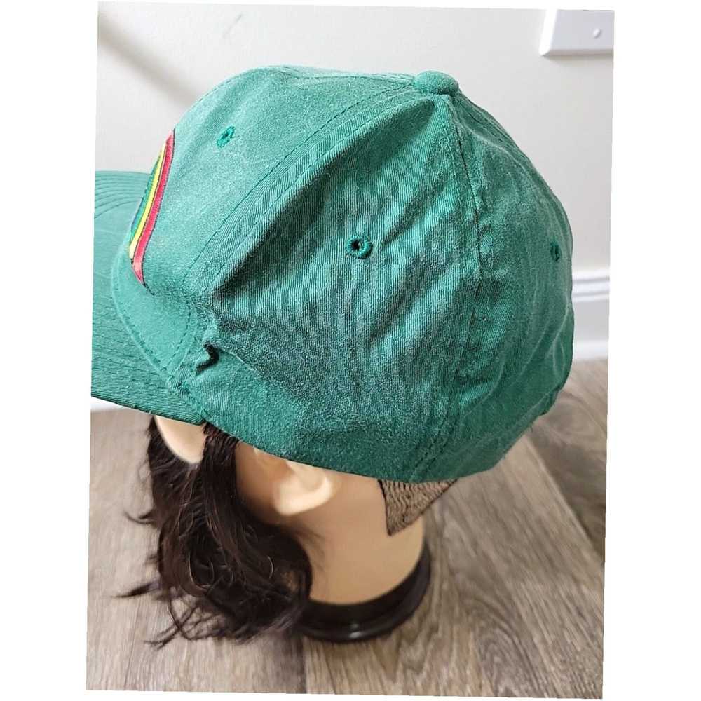 Rainbow Vintage Men's OS Green College Snapback F… - image 5