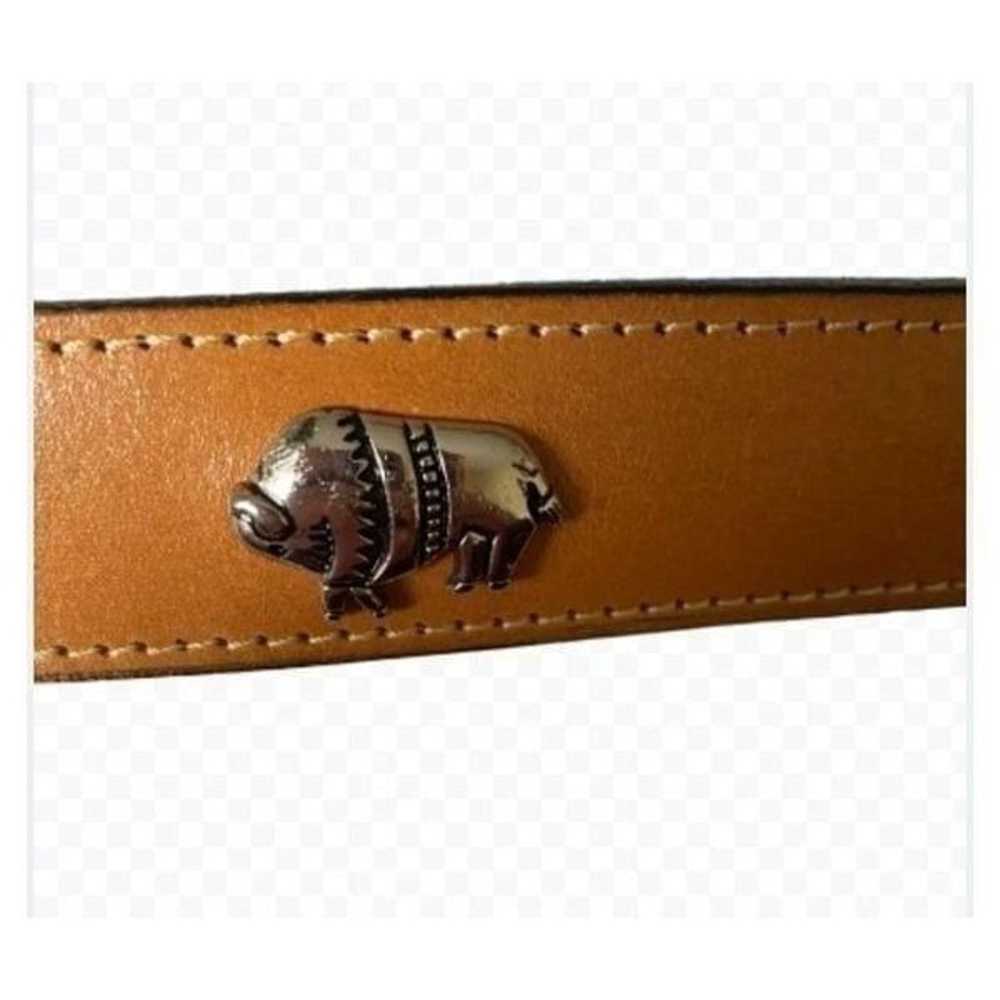 Vintage Leegin belt southwest western Concho brow… - image 7