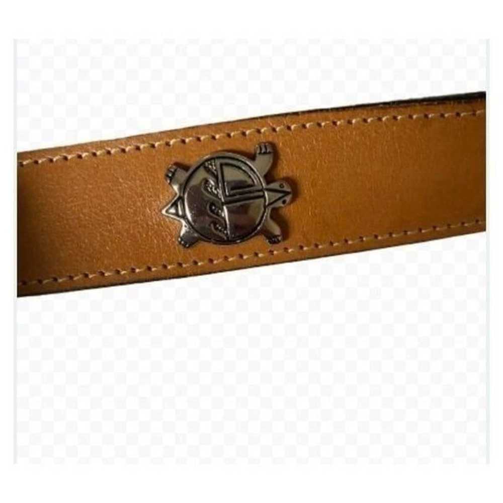 Vintage Leegin belt southwest western Concho brow… - image 8