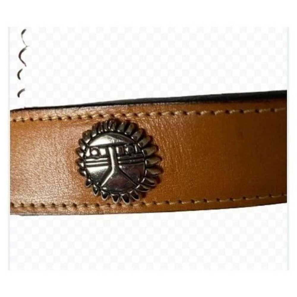 Vintage Leegin belt southwest western Concho brow… - image 9