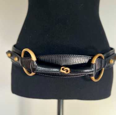 ✨美品✨ GUCCI horse bit leather belt y2k Vintage gucci horsebit belt - Gem