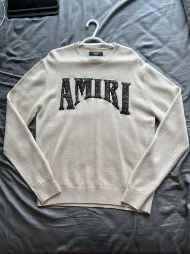 Amiri AMIRI LOGO-PATCH CREW NECK JUMPER