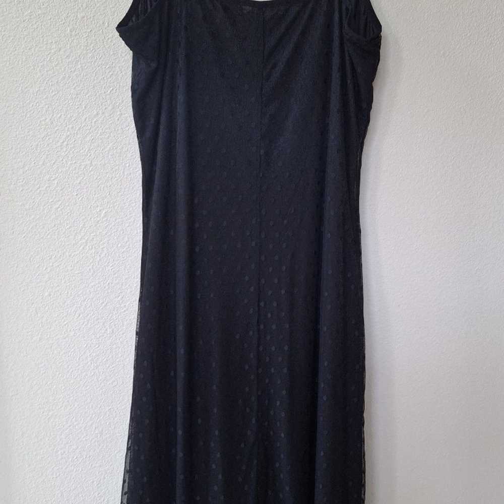 Vintage Y2K Betsey Johnson Black Lace Slip Dress.… - image 11