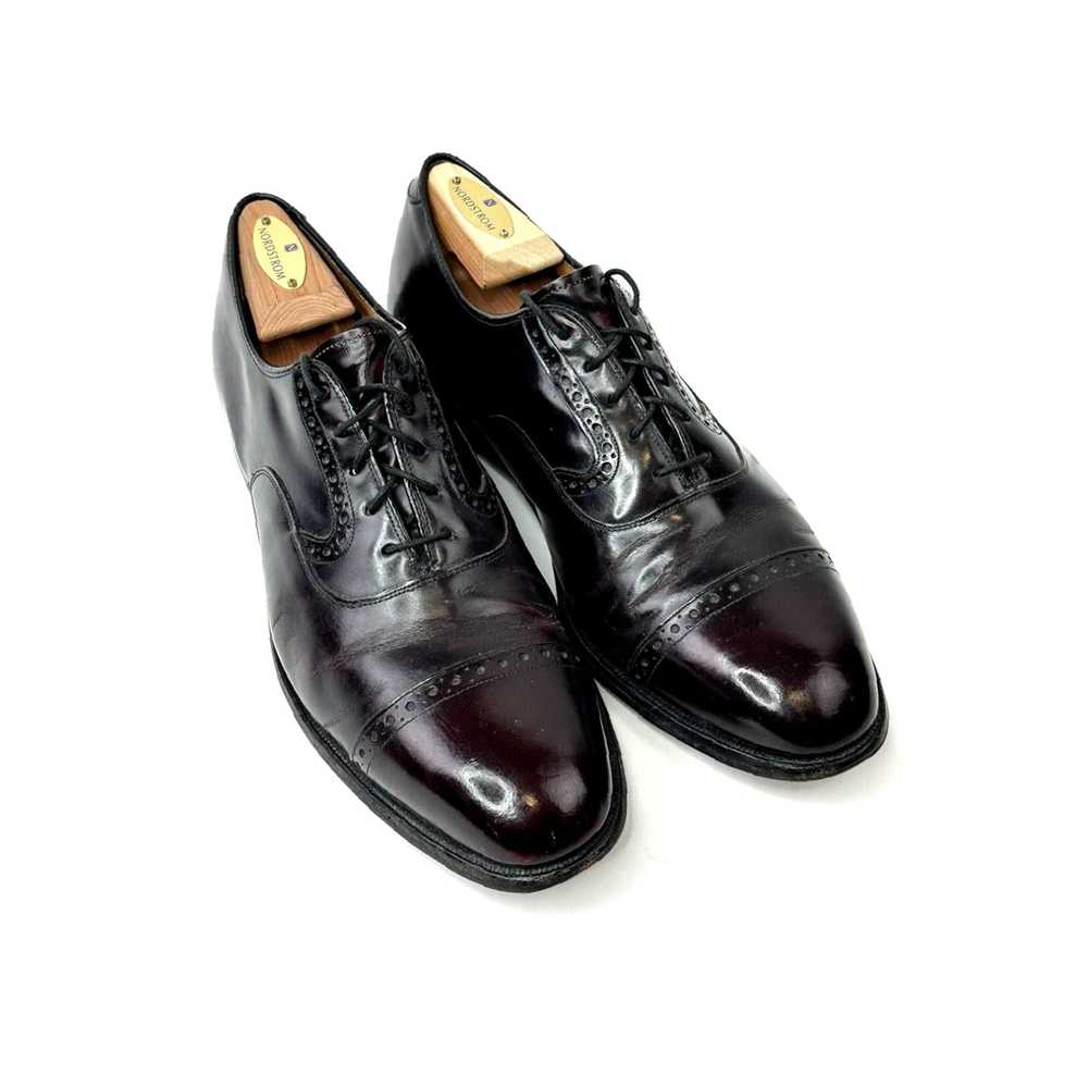 Johnston & Murphy Burgundy Heritage Mens Cap Toe … - image 1