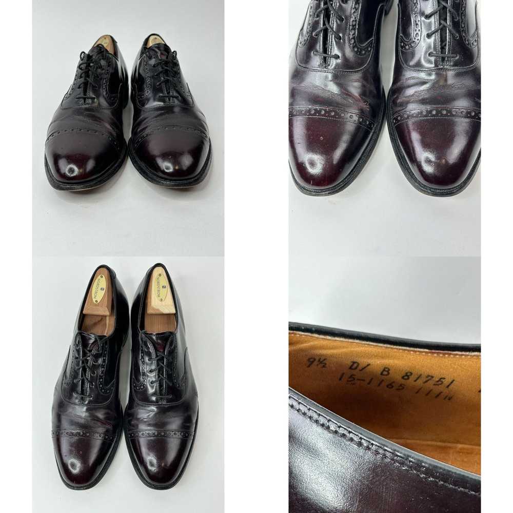 Johnston & Murphy Burgundy Heritage Mens Cap Toe … - image 8