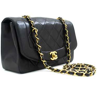 Chanel CHANEL Diana Flap Chain Shoulder Bag Black… - image 1