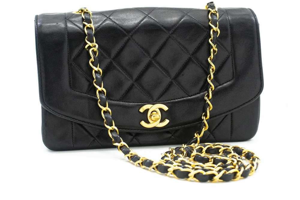 Chanel CHANEL Diana Flap Chain Shoulder Bag Black… - image 2