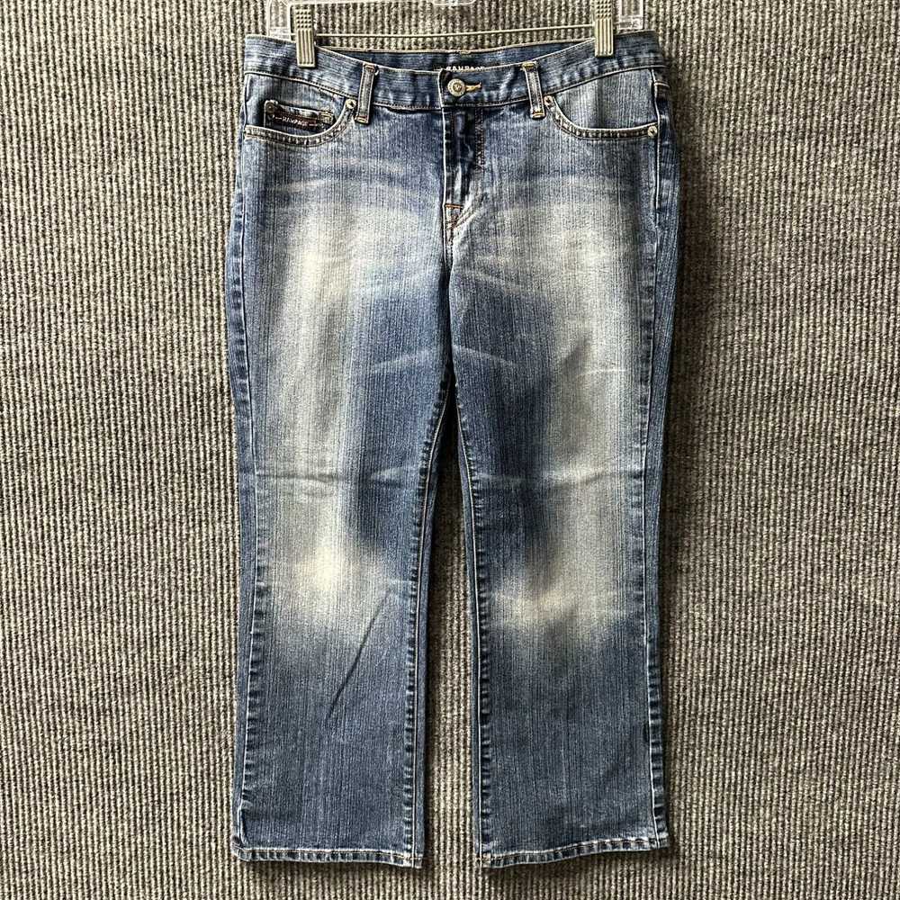 Vintage Rampage Womens Cropped Jeans Junior Size 9 Blue Denim Cotton Blend Mid Rise