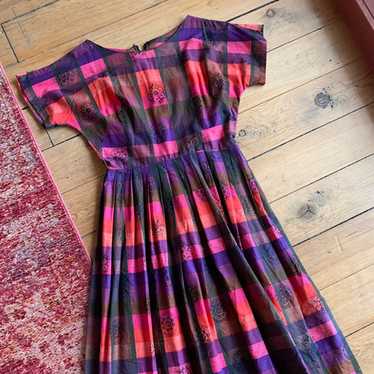 Vintage Plaid Dress J. J. Dean of California