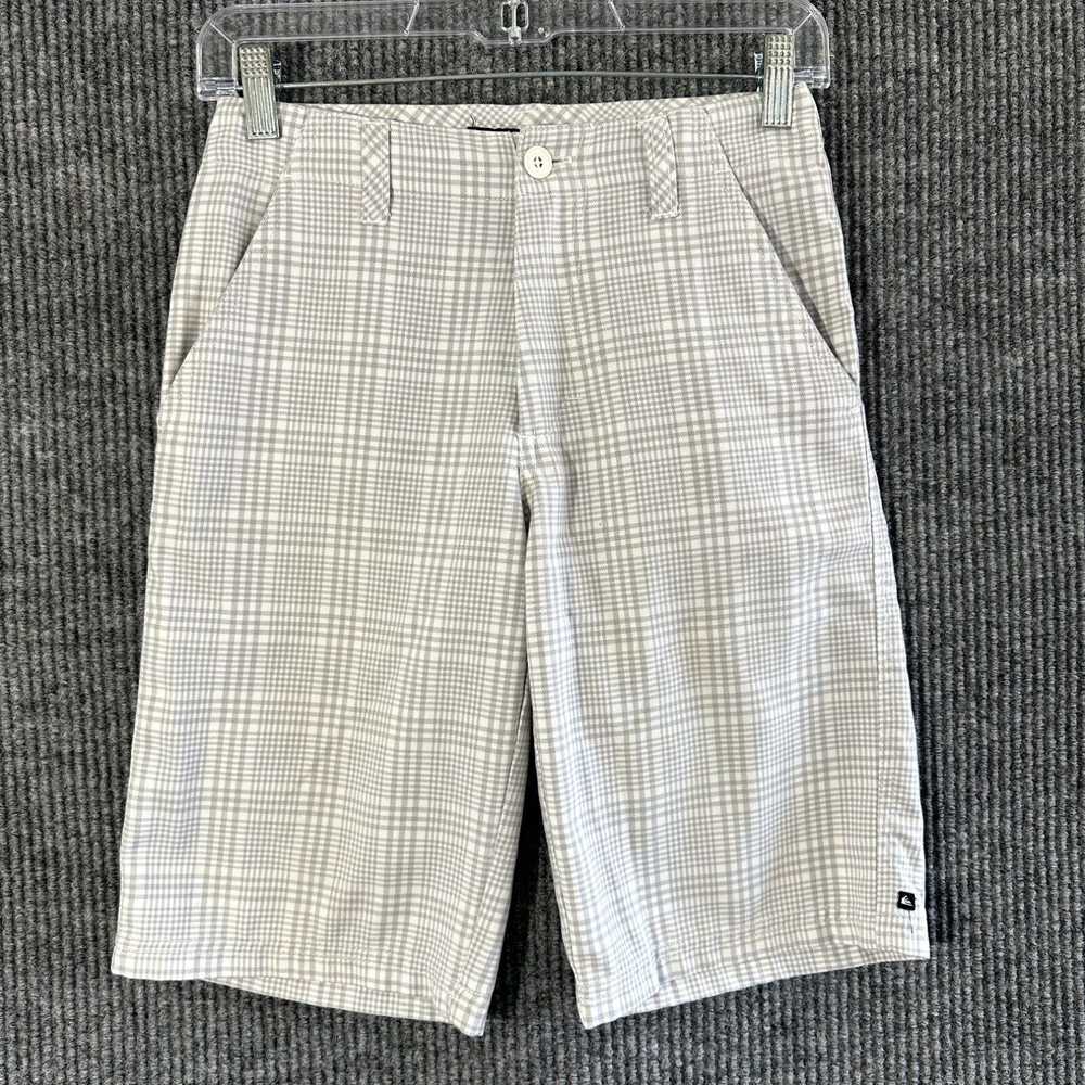 Vintage Quicksilver Mens Chino Shorts Size 25 Pla… - image 1