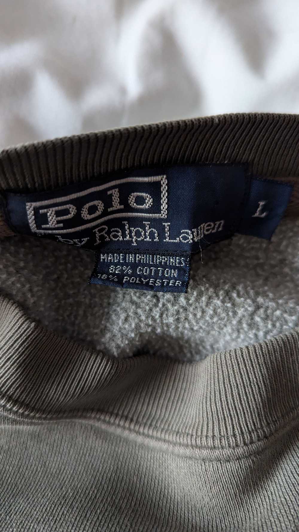 Polo Ralph Lauren Green vtg Polo Ralph Lauren Cre… - image 3