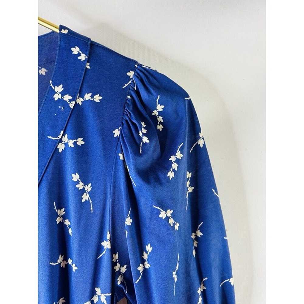 Vintage 90s Laura Ashley Womens 8 Blue Floral Smo… - image 3