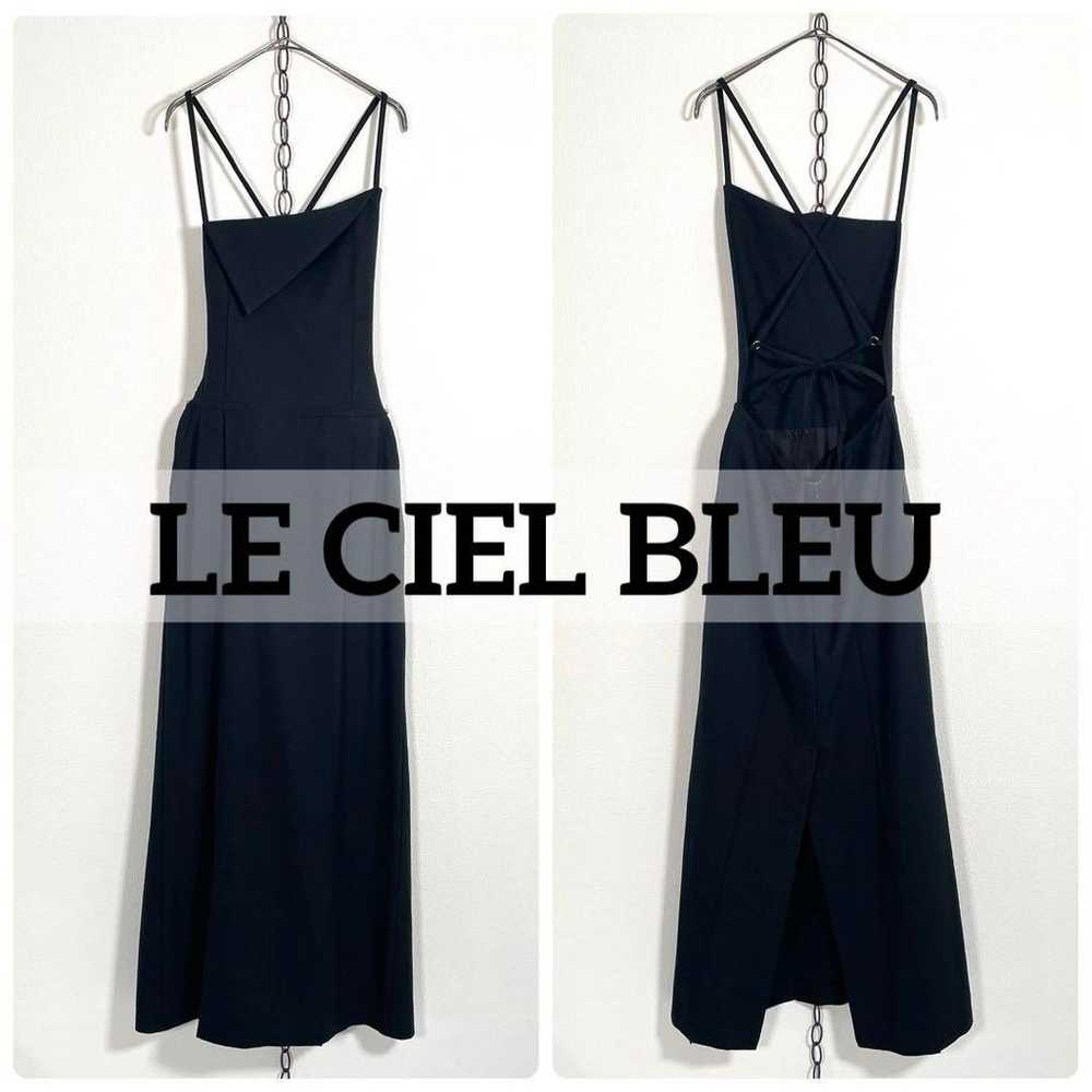 LE CIEL BLEU 21SS Apron Maxi Dress Linen Onepiece - image 9