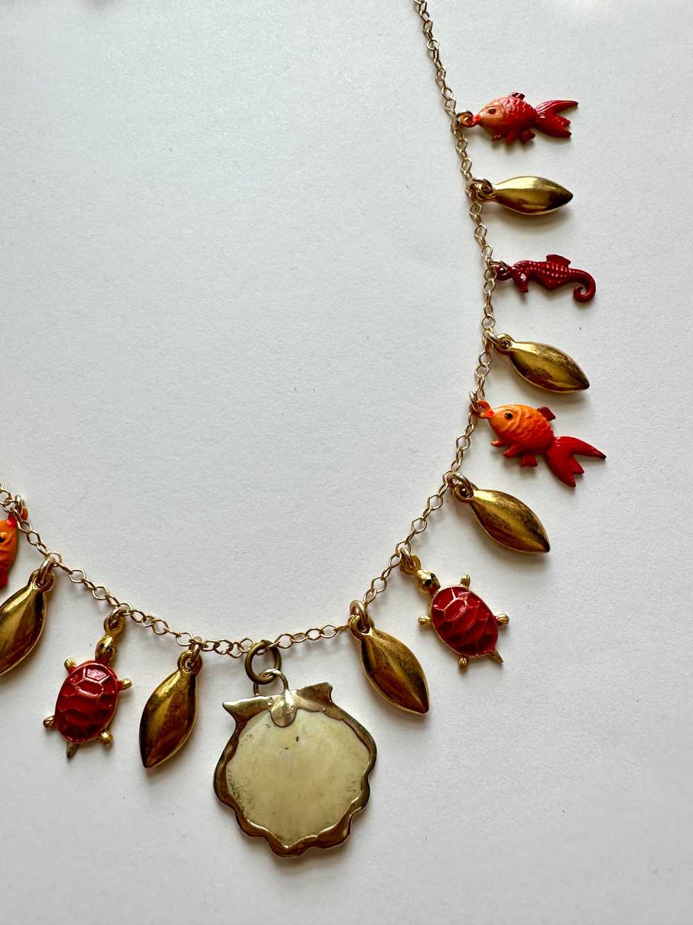 Summer fun Vintage Charm Necklace - image 2