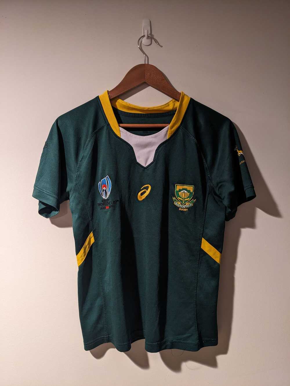 Asics × Soccer Jersey × Vintage South Africa Rugb… - image 1