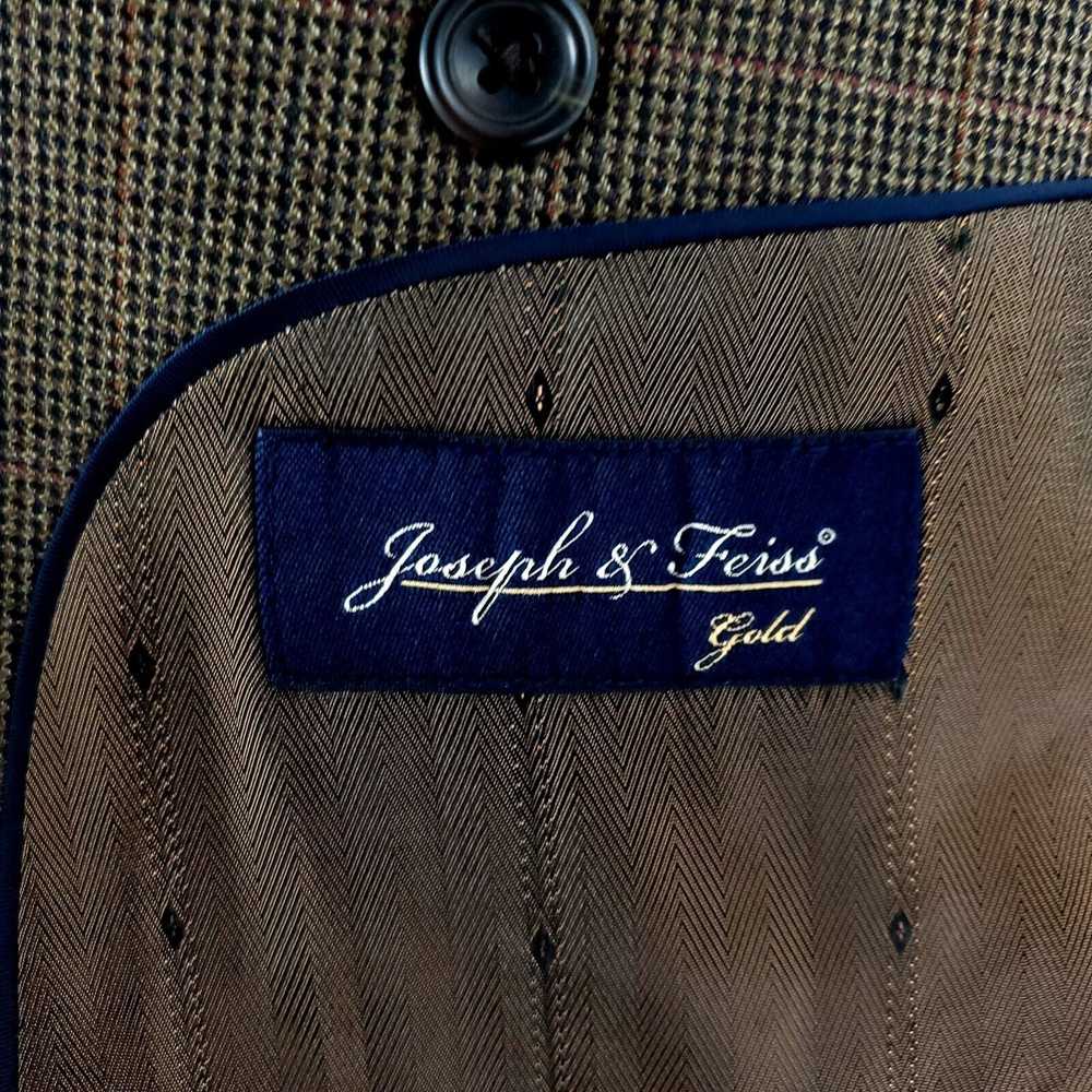 Joseph & Feiss Joseph & Feiss Gold Wool 2 Button … - image 7