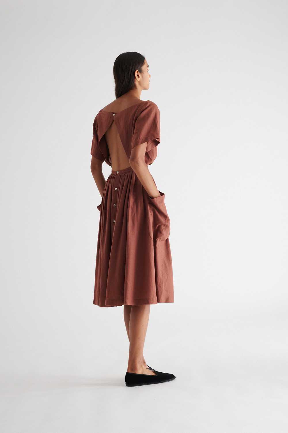 ss 1983 Alaïa Brick Red Dress - image 2