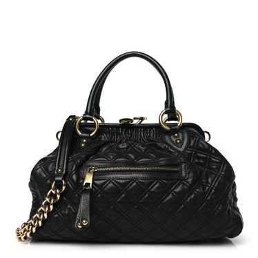 MARC JACOBS Calfskin Quilted Stam Black